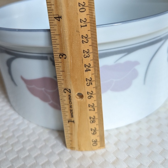 Dansk Tivoli BELLES FLEURS TAUPE Floral Peach Round Bowl - Picture 8 of 9